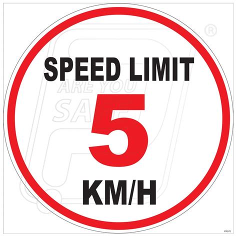 SPEED LIMIT 5 MPH - American Sign Company