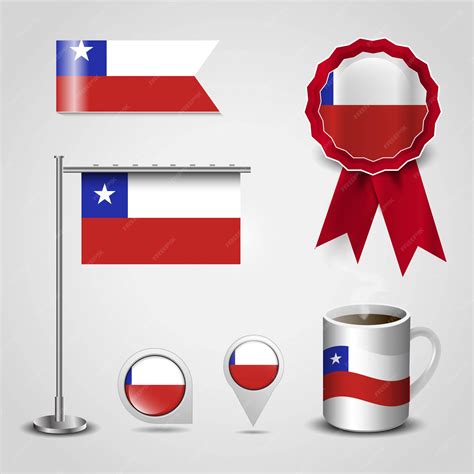 Chile country flag | Premium Vector