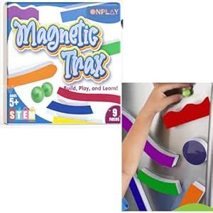 OnPlay Trax Magnetic Marble Run Game, Roller Coaster Toy for Kids with ...