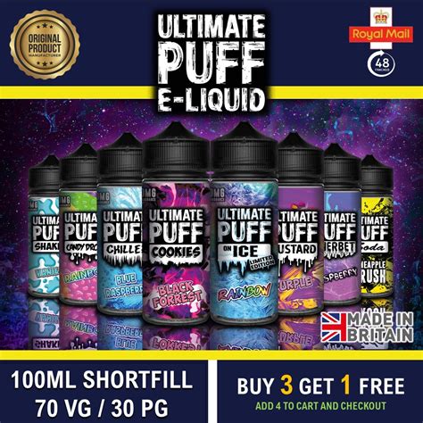 E Liquid 100ML 0mg | 70vg/30pg | Ultimate Puff ALL India | Ubuy