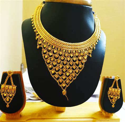 Ethnic Gold Plated Necklace Set Limited offer ₹750 53% Off @Vmaxo