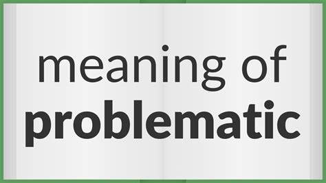 Image result for Define Problematic