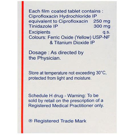 Cifran CT H Tablet | Uses, Side Effects, Price | Apollo Pharmacy