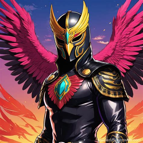 Dnd Luchador Aarakocra Character | Stable Diffusion Online