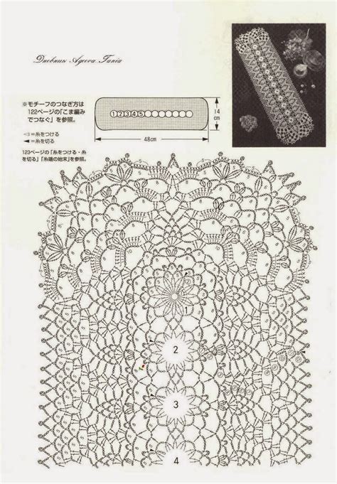 Image result for Crochet Rectangle Doily Pattern