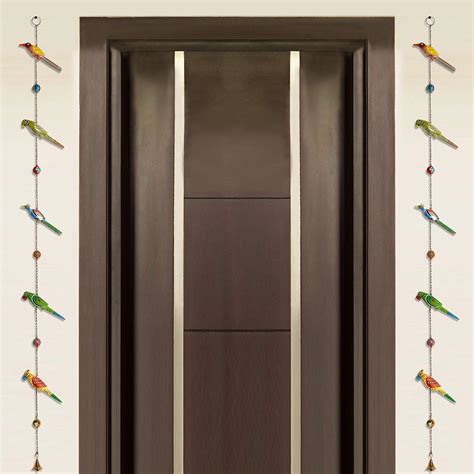 ExclusiveLane 'The Hanging Parrots' Hand-Painted Wooden Bandarwar ...