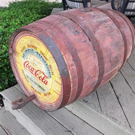 Rare 1920s Coca Cola 55 Gallon Wooden Syrup Barrel Keg Cask Coke Good ...