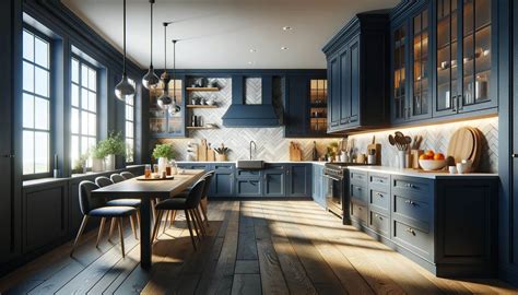 How to Design Navy Blue Kitchen Cabinets: 40 Creative Ideas