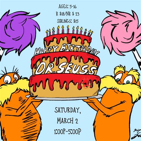 Dr Seuss Birthday Card
