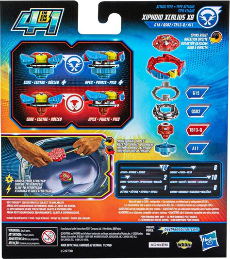 Beyblade Hasbro Burst QuadStrike Xcalius Power Speed India | Ubuy