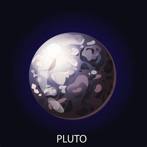 Planet Pluto cartoon vector illustration 20576327 Vector Art at Vecteezy