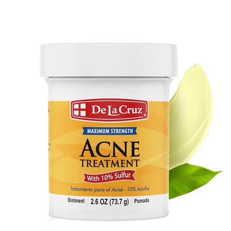 De La Cruz NEW MAX STRENGTH 10% SULPHUR OINTMENT SULFUR CREAM ACNE ...