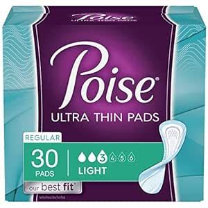 Buy Poise Thin-Shape Pads Regular Length - 30 CT Online at Low Prices ...