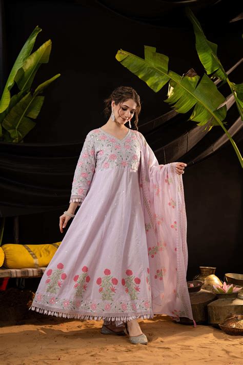 Lavender Kurta Set Women – MULSON RETAIL PVT LTD