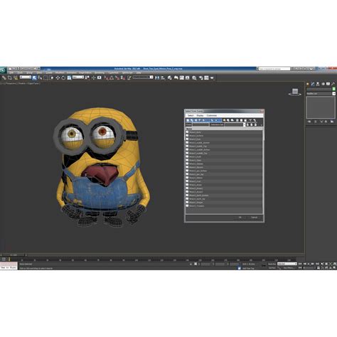 3D Short Two Eyed Minion Pose 2 model | 3D Molier International