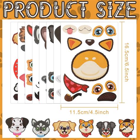 Buy 48 Pcs Make a Face Animal Stickers Make Your Own Animal Car ...