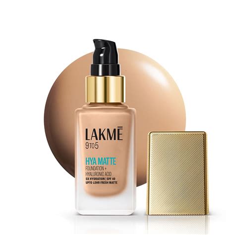 Buy Lakme 9to5 Hya Matte Foundation + Hyaluronic Acid Neutral Nude ...
