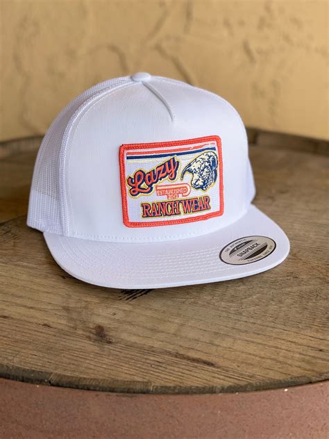 Lazy J Ranch Wear White & White 4" Retro Rope Ranchwear Cap – Lazy J ...