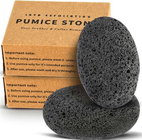 Amazon.com: Natural Pumice Stone for Feet - Lava Foot Scrubber Dead Skin Corn Callus Remover ...