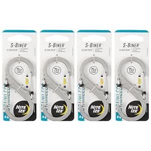 Nite Ize S-Biner SlideLock Stainless Steel - Size 4 - Stainless - 4 ...