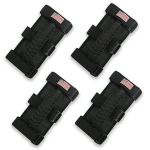 4 X Roll Bar Grab Handles Grip Handle Compatible with Jeep Wrangler JLU ...