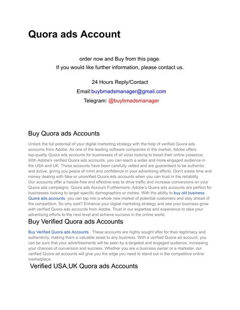 PPT - Quora ads Account PowerPoint Presentation, free download - ID ...