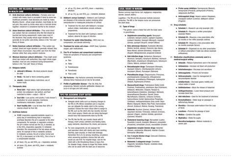 NCLEX-RN cramsheet | PDF