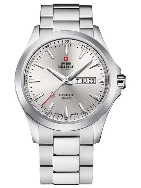 Swiss Military by Chrono Silver Dial Swiss Made Watch for Men ...