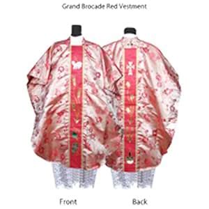 Buy Kanya Krafts - Catholic Priest Chasuble or Vestment Grand Red Color ...