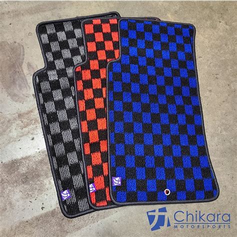 Chikara JDM style Checkered Floor mats for 90-05 Miata LHD – Gutentight ...