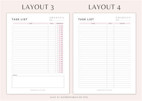 Image result for Task List with Notes Printable PDF