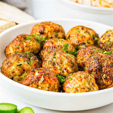 Easy Greek Chicken Meatballs (Baked - No Eggs) - Mommy's Home Cooking
