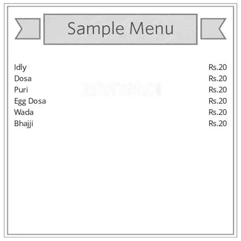 Menu at Brundavanam Tiffins, Meals & Curries, Hyderabad, F8JC+94R