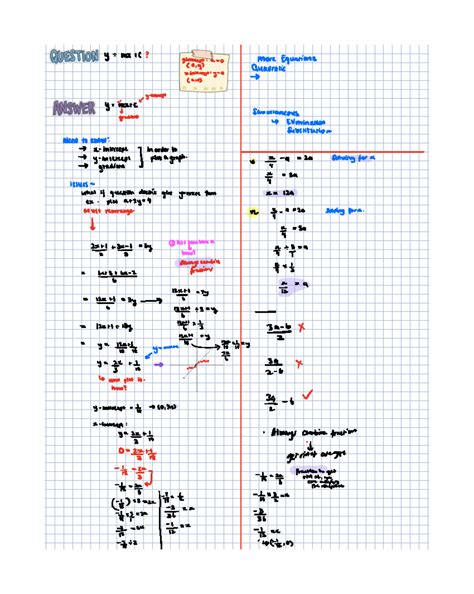 linear math workshert - MPAC20 - y mate more Equations anuran y Mate Yintercept gradient Eli n ...
