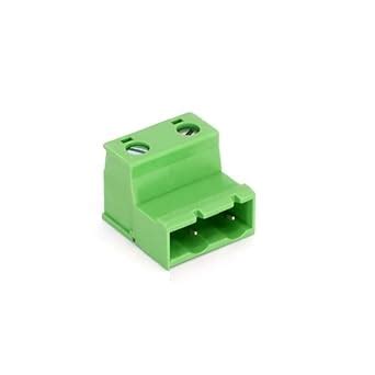 2 Pin Male Pluggable Screw Terminal Block Connector 5.08mm Pitch ...