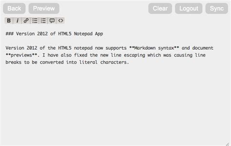 Image result for HTML5 Notepad