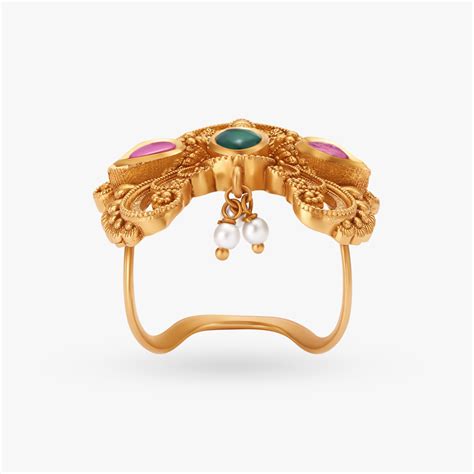 Lakshmi Kasu Gold Vanki Finger Ring