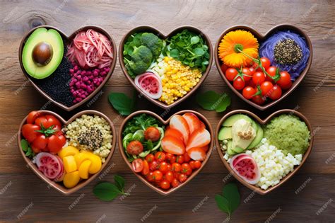 Premium Photo | Heart Shaped Healthy food