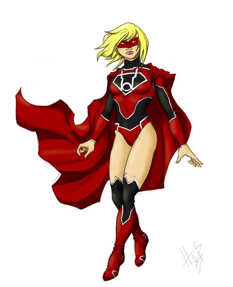 Supergirl Red Lantern by FabianHofmann on DeviantArt