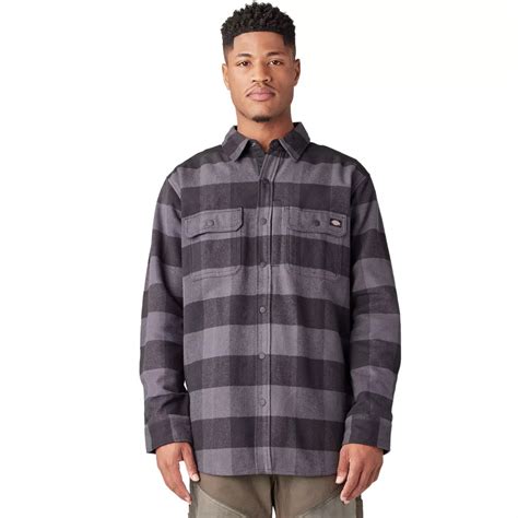 Dickies Heavyweight Flannel Shirt | Shirts | Clothing & Accessories ...