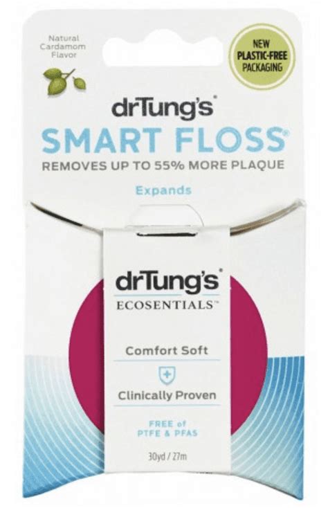 Dr. Tung's Smart Dental Floss, 30 yds, Cardamom Flavor, More Effective ...