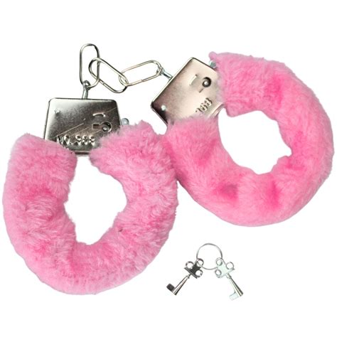 Adult Pink Fluffy Handcuffs - Discount Party Supplies