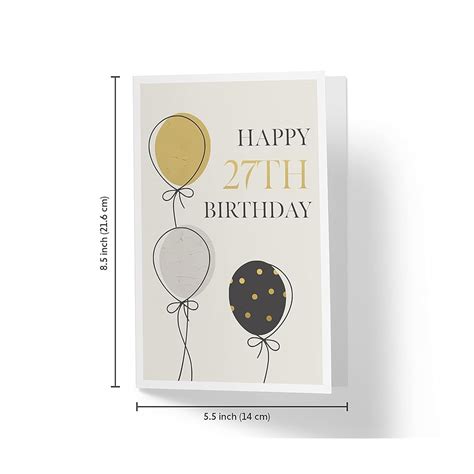 Karto 27th Birthday Card for Him Her - 27th India | Ubuy