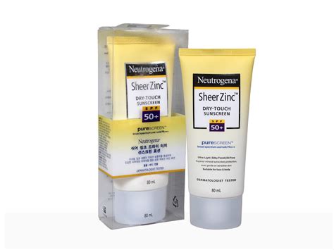 Buy Neutrogena Sheer Zinc Dry Touch Sunscreen SPF 50+ PA+++ Online at ...