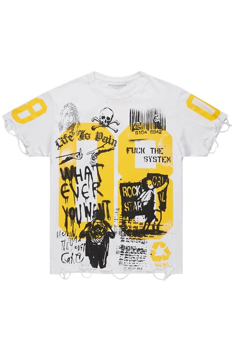 Shop Black and Yellow Graphic Tees for Men