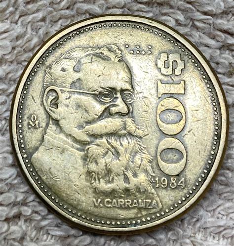 1984 100 Pesos Mexican Coin