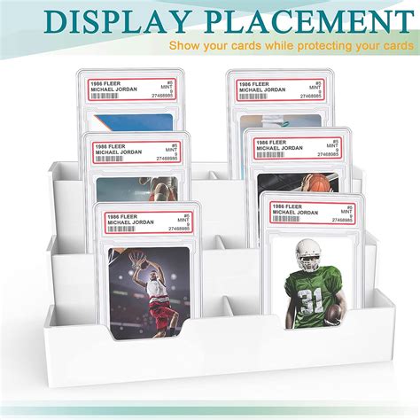 Buy Trading Cards Protector Case Acrylic Clear Baseball Card Holders ...