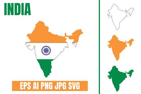 India Map Outline Graphic by Endro · Creative Fabrica