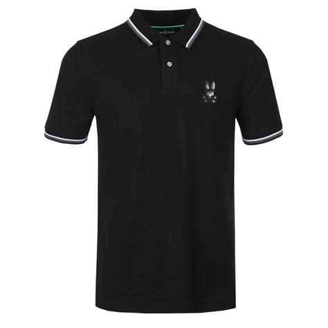 Psycho Bunny Baxter Polo Shirt in Black | Psycho Bunny | Norton Barrie
