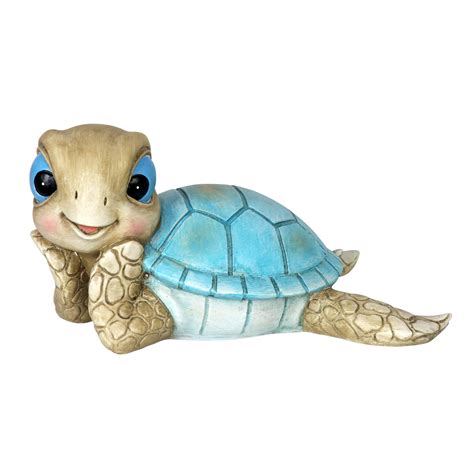 Exhart Garden Sculpture Sunbathing Turtle Garden Statue Beach Inspired ...